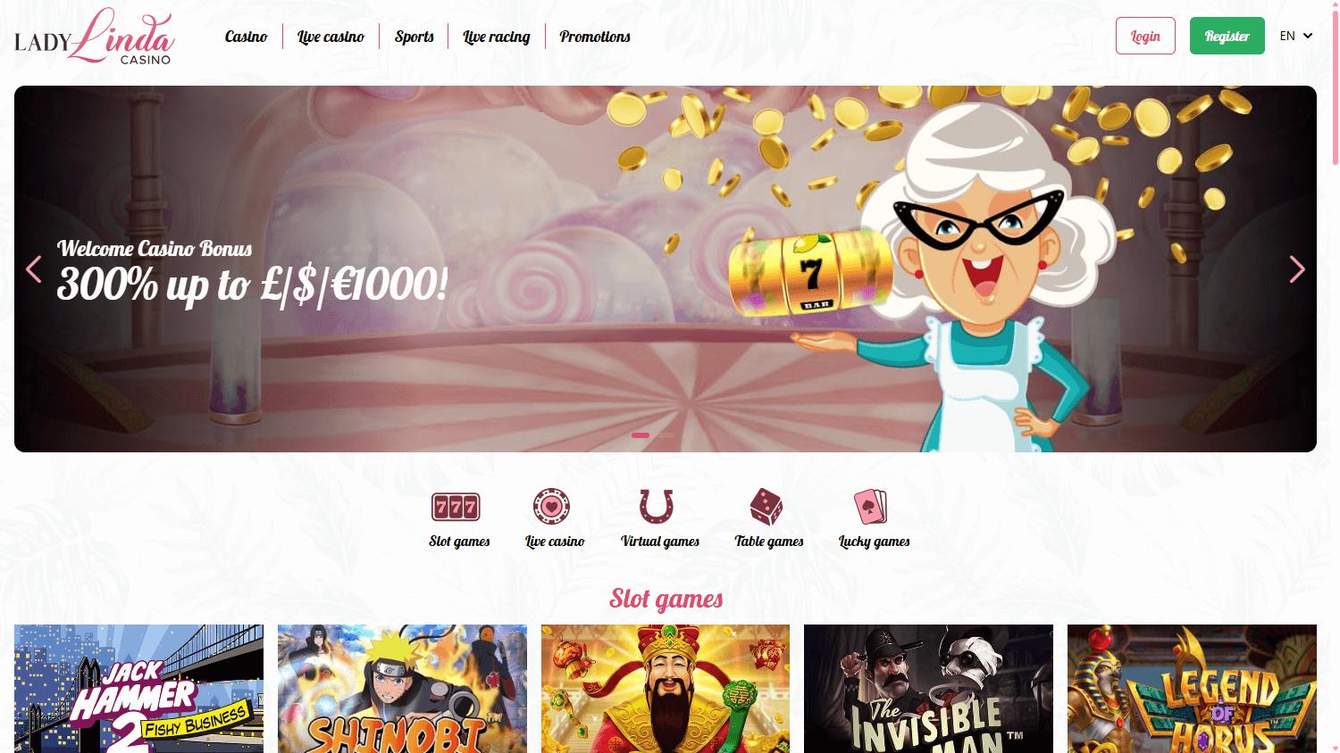 Lady Linda Casino Desktop screenshot
